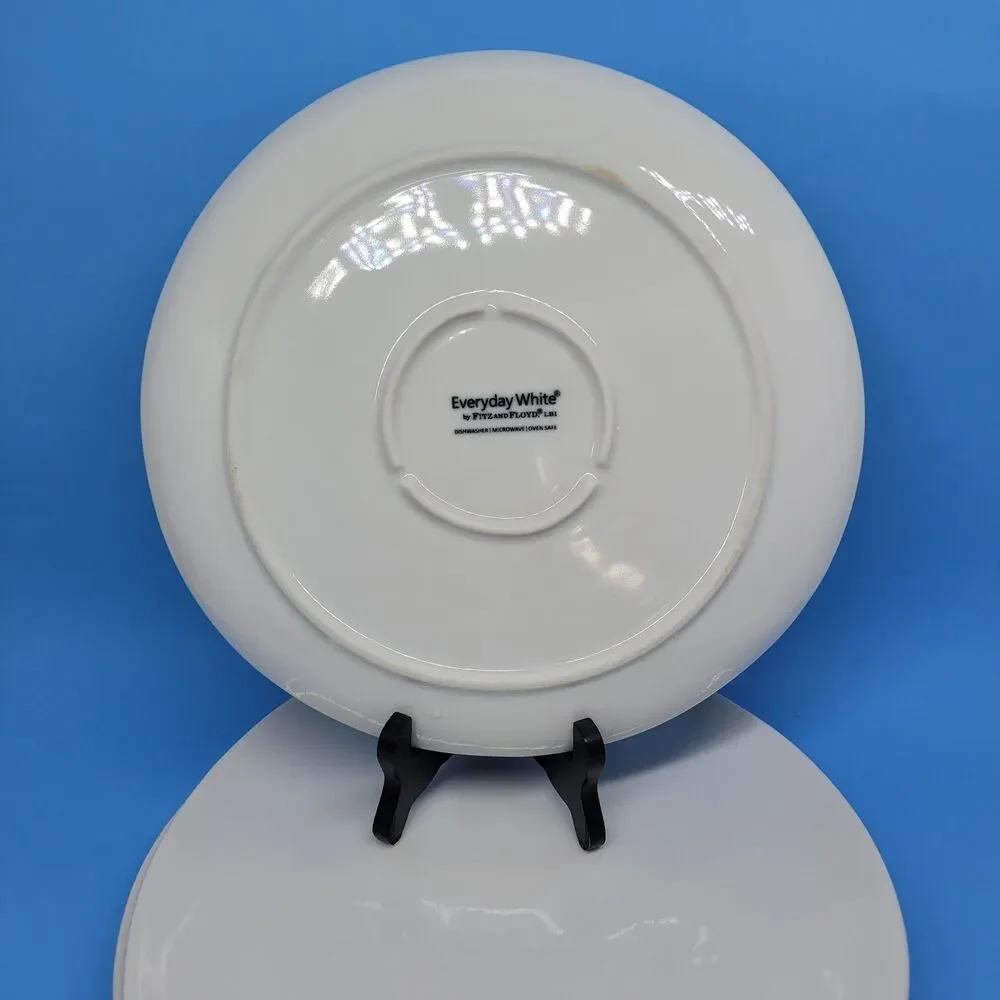 Fitz & Floyd Everyday White Porcelain Organic 11